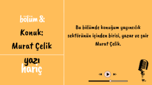 Read more about the article Yazı Hariç Podcast 8. Bölüm: – Konuk: Murat Çelik